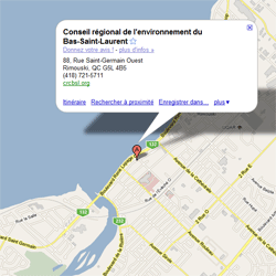 Consultez « Google Map »