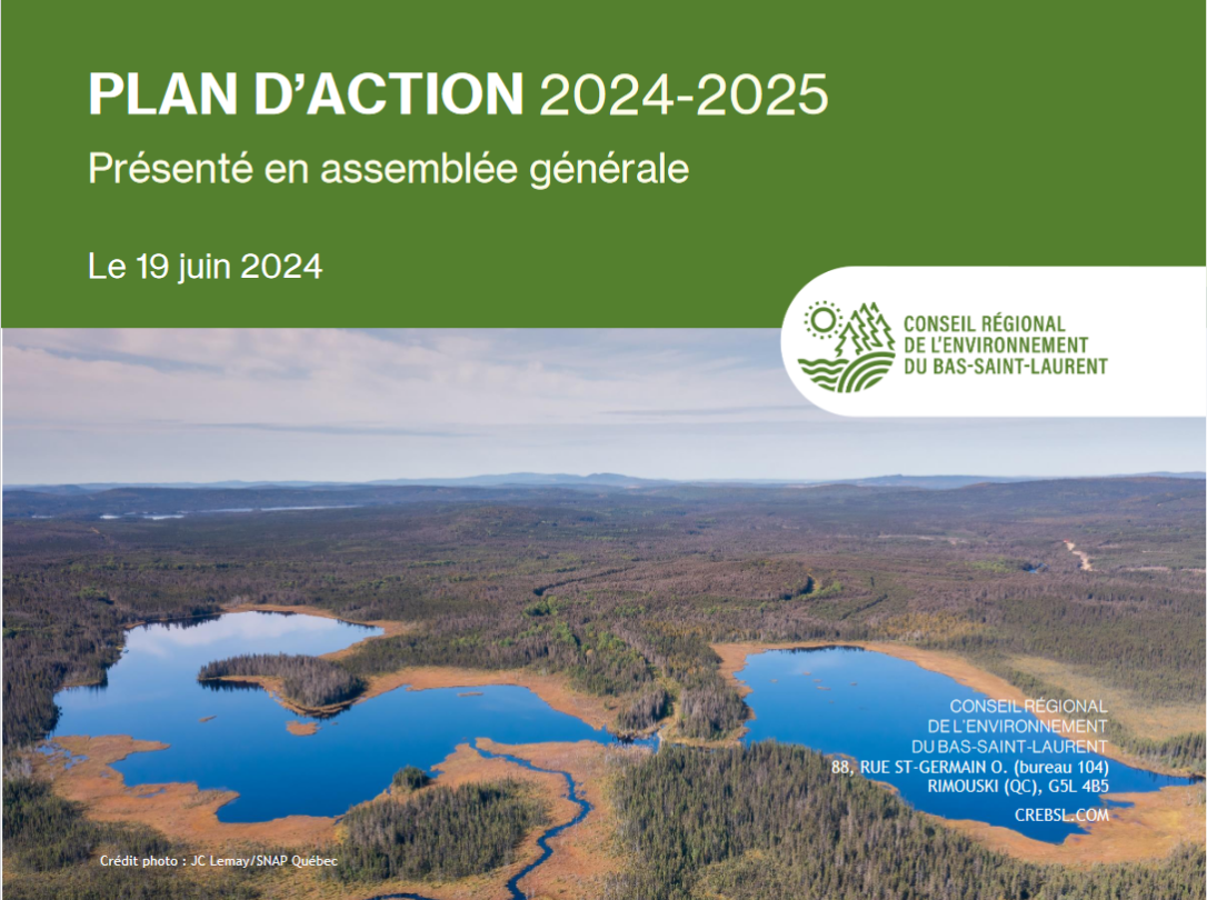 Plan d’action du CRE du Bas-Saint-Laurent 2024-2025