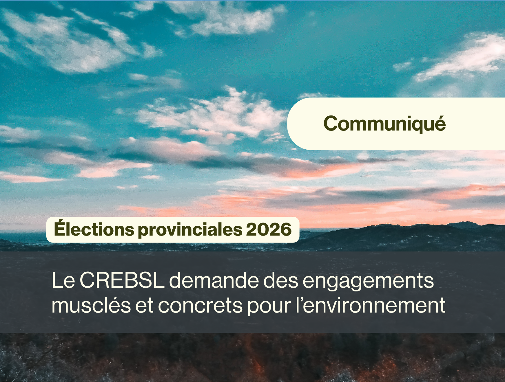 À l’approche des élections provinciales, le CREBSL interpelle les personnes candidates