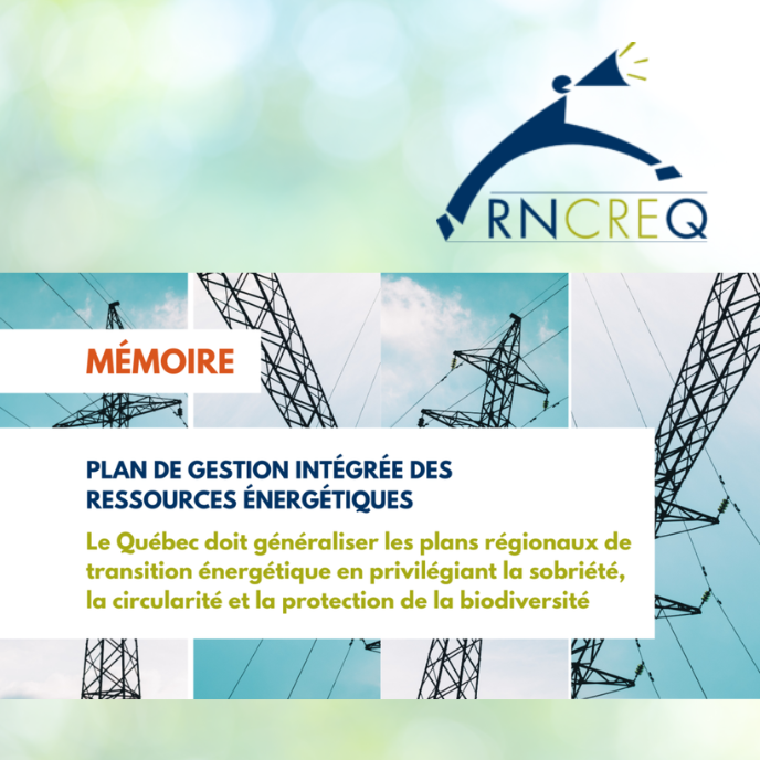 Mémoire RNCREQ - Ressources énergétiques