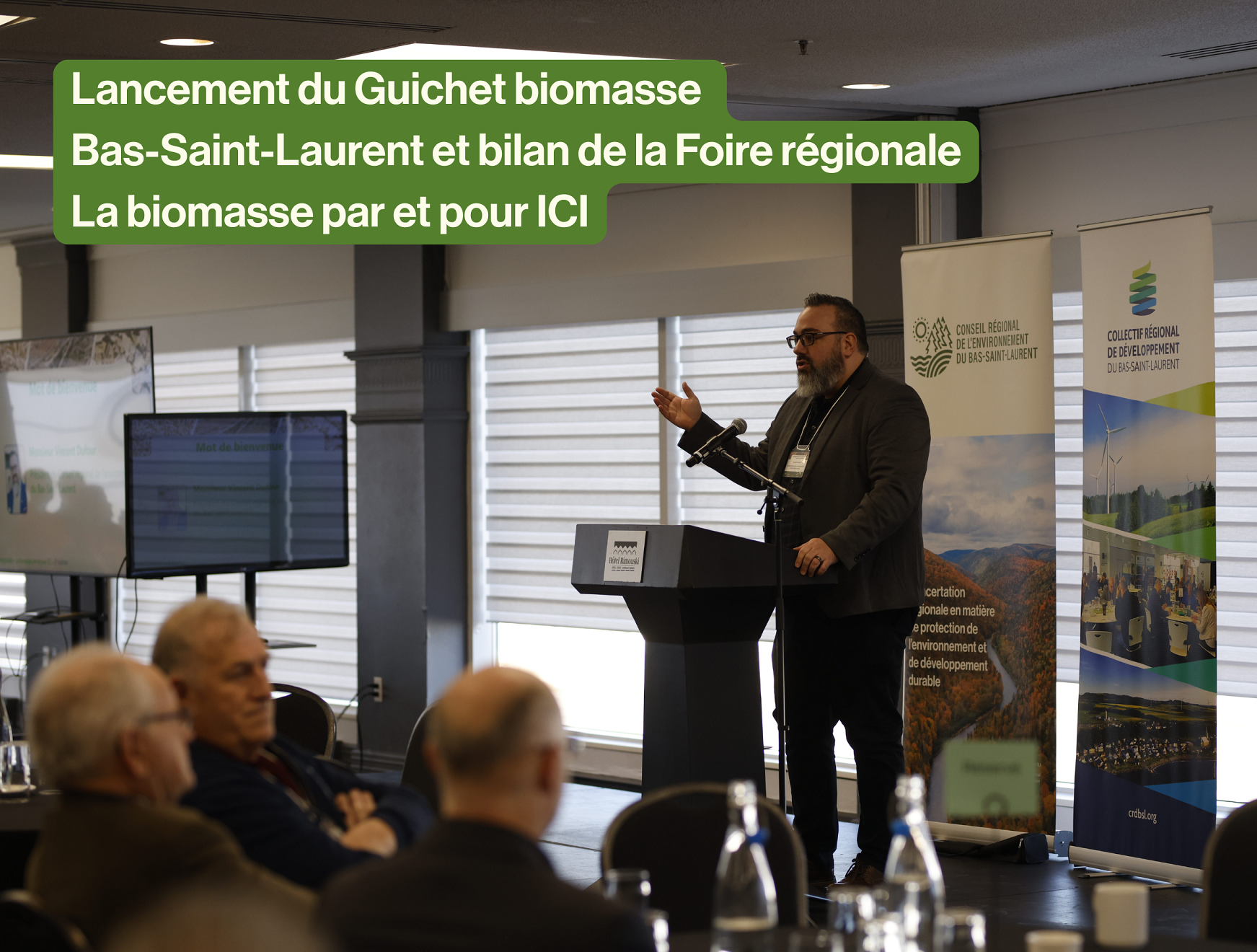 Communiqué | La région s’engage en faveur de la biomasse - Lancement du Guichet biomasse Bas-Saint-Laurent et bilan positif pour la Foire régionale