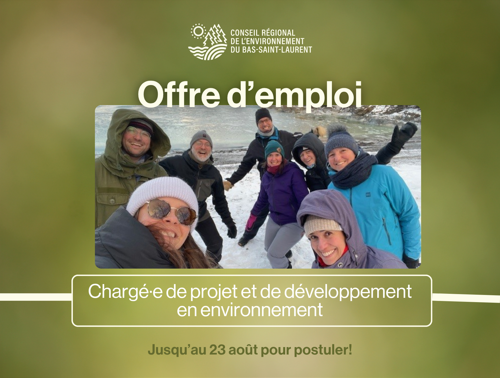 Offre d’emploi pour l’automne 2026